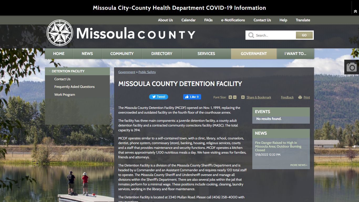 Missoula County Detention Facility | Missoula County, MT